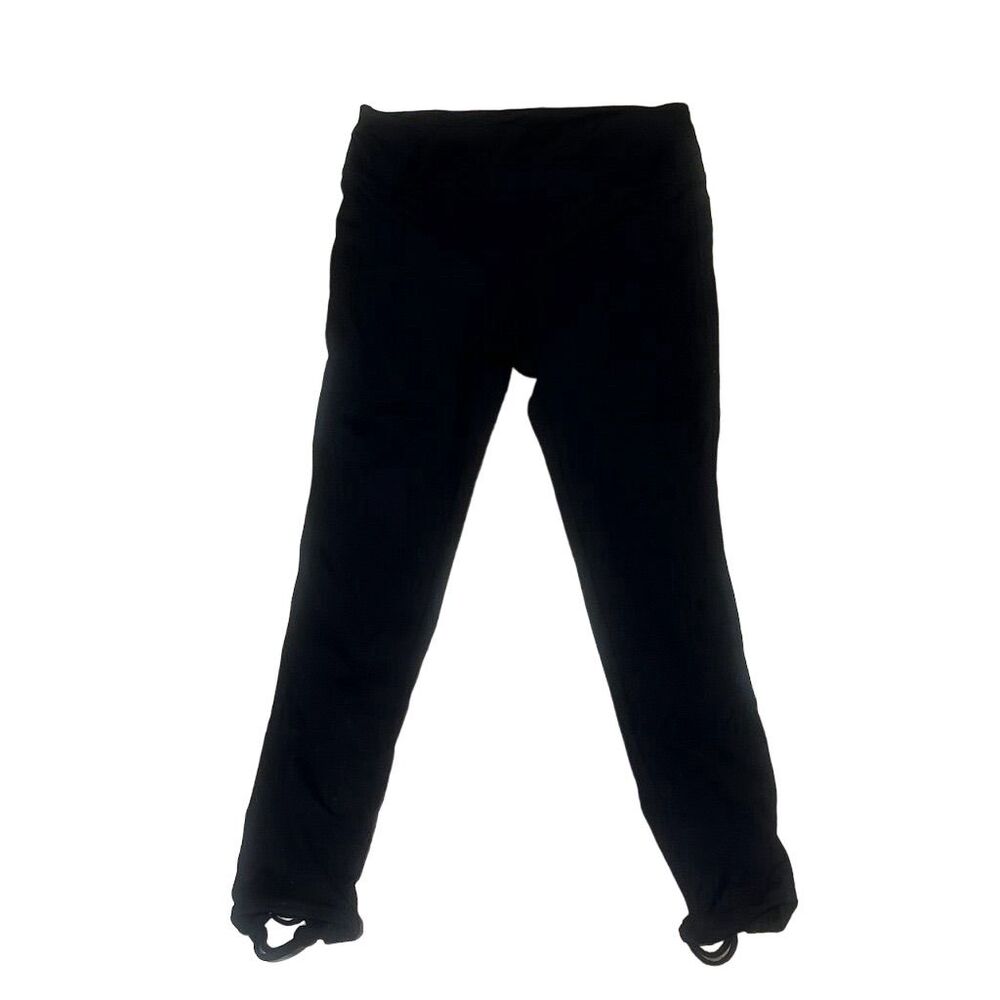 Free People Movement Women's Black Ribbed Leggings Size S Adjustable Waistband